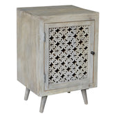 Indian Hand Carved  Solid Wood Bedside Table 61